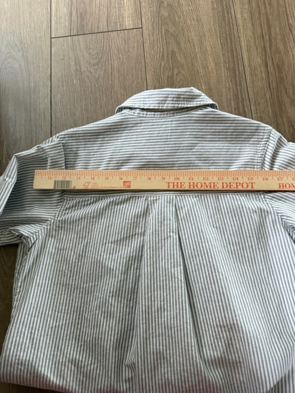 Oxford Short-Sleeve Shirt Dress - SZ XS - Picture 10 of 12